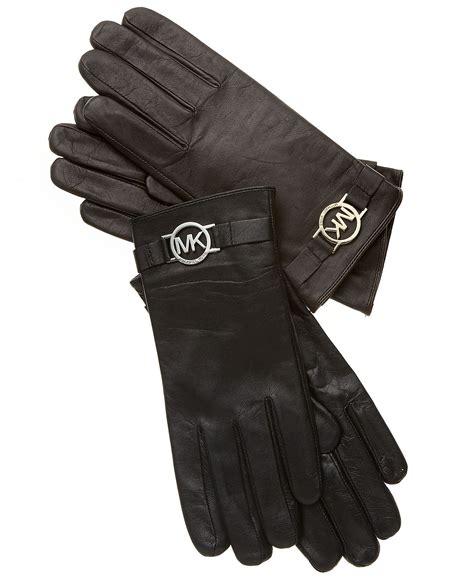 black michael kors gloves|Michael Kors hat and gloves.